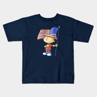 Fourth of July Boy Kids T-Shirt